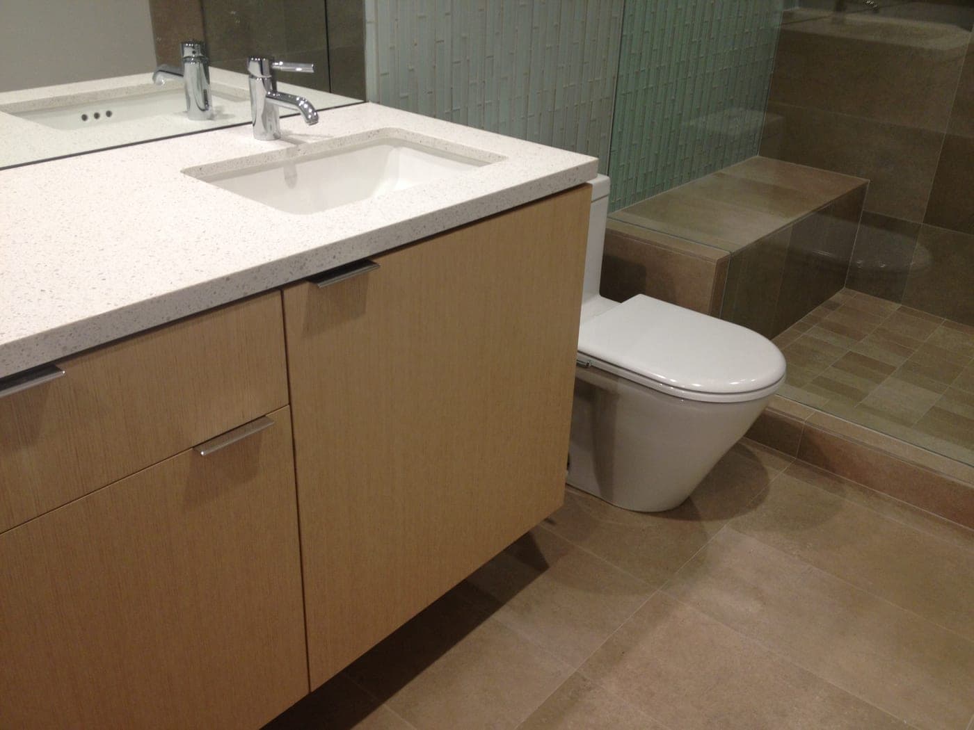 Beverly Hills Spa Bathroom — completed bathroom by Accelerate Construction in Beverly Hills, CA