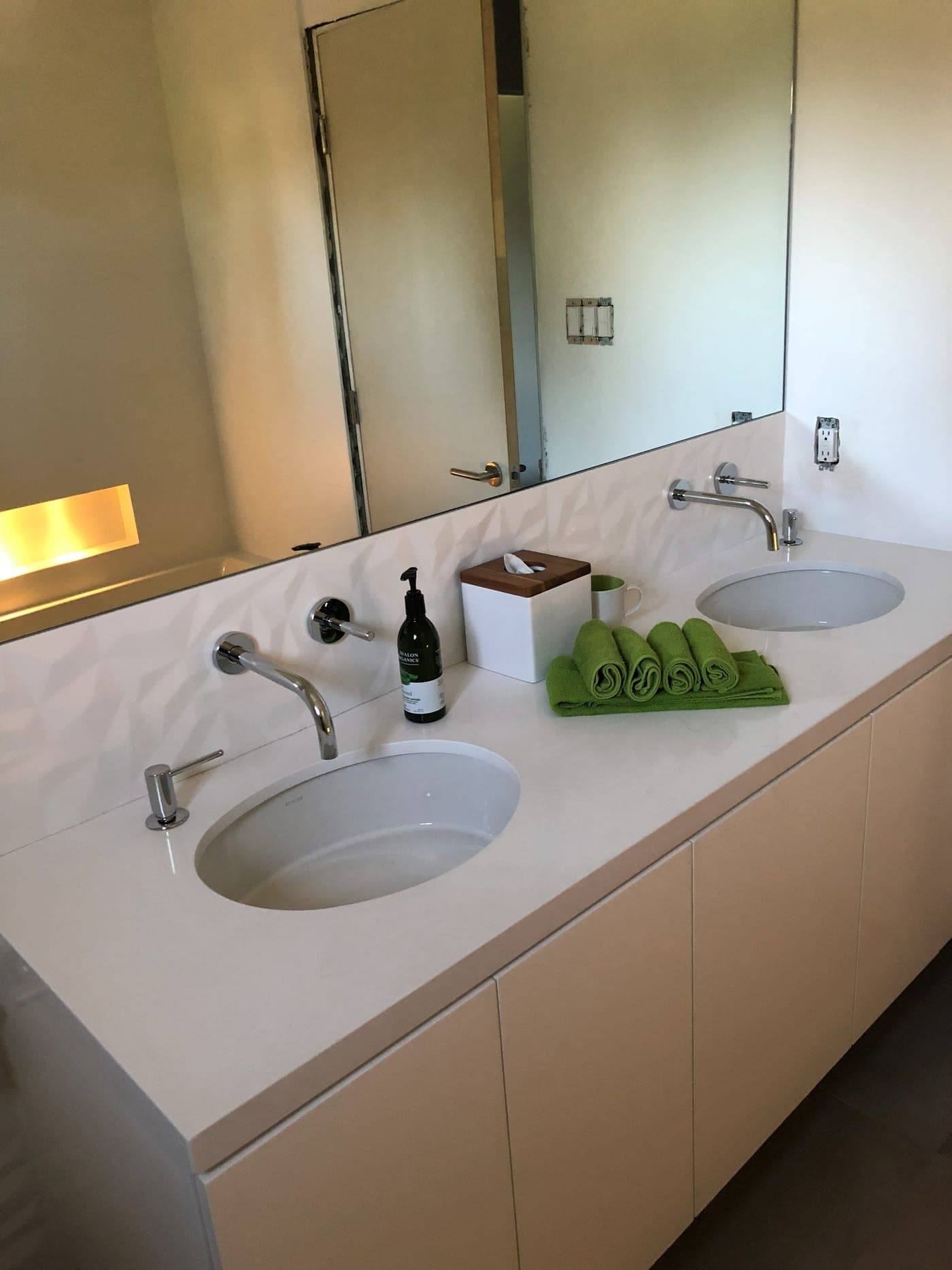 Beverly Hills 3D-Tile Bathroom — completed bathroom by Accelerate Construction in Beverly Hills, CA