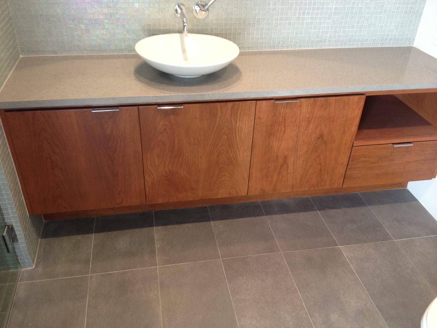Brentwood Bathroom — completed bathroom by Accelerate Construction in Brentwood, CA