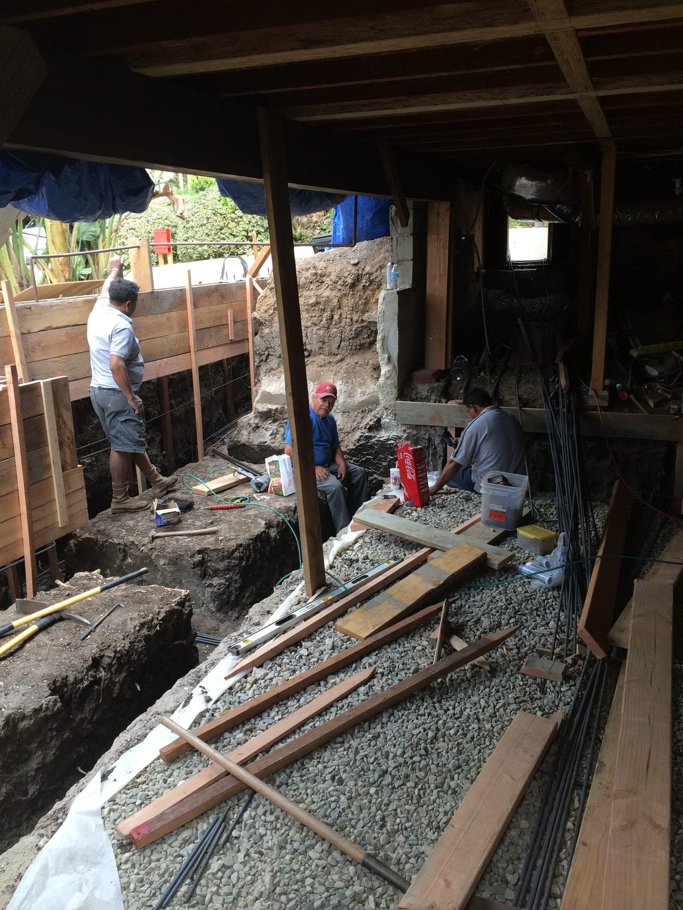 Los Angeles House Extension & Basement — During