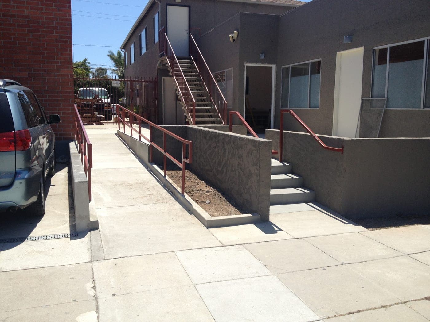 Santa Monica ADA Access Ramp — completed exterior by Accelerate Construction in Santa Monica, CA