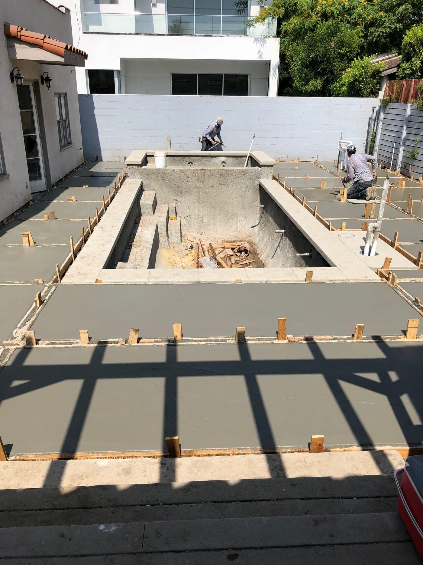 West Hollywood New Pool — During