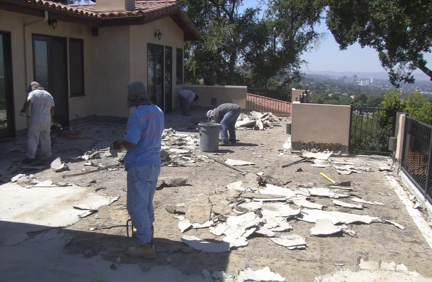 Studio City Deck Repair & Firepit — During photo 2